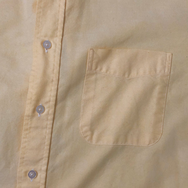 Vintage L.L. Bean Made In USA Yellow Button-Up Shirt (M)