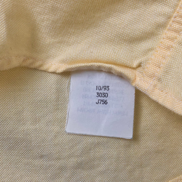 Vintage L.L. Bean Made In USA Yellow Button-Up Shirt (M)