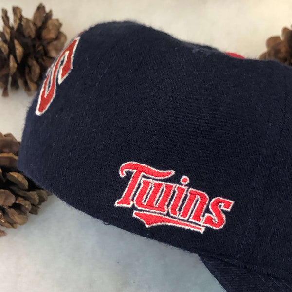 Vintage MLB Minnesota Twins American Needle Blockhead Wool Snapback Hat