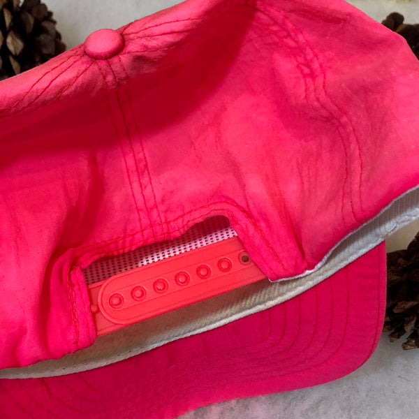 Vintage Reebok Neon Pink Nylon Snapback Hat