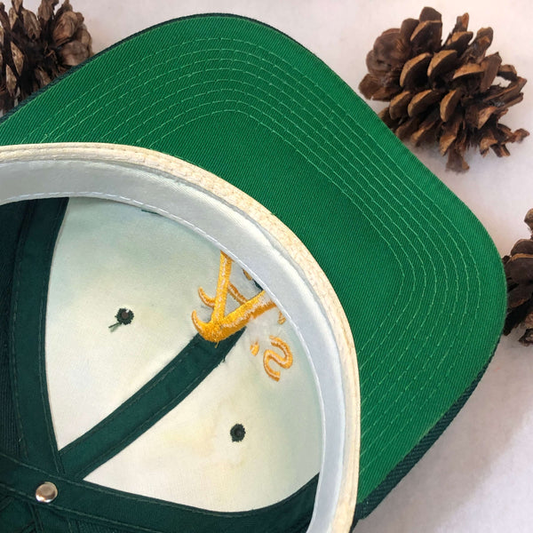 Vintage MLB Oakland Athletics Sports Specialties Plain Logo Wool Snapback Hat