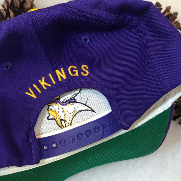 Vintage NFL Minnesota Vikings New Era Wool Snapback Hat