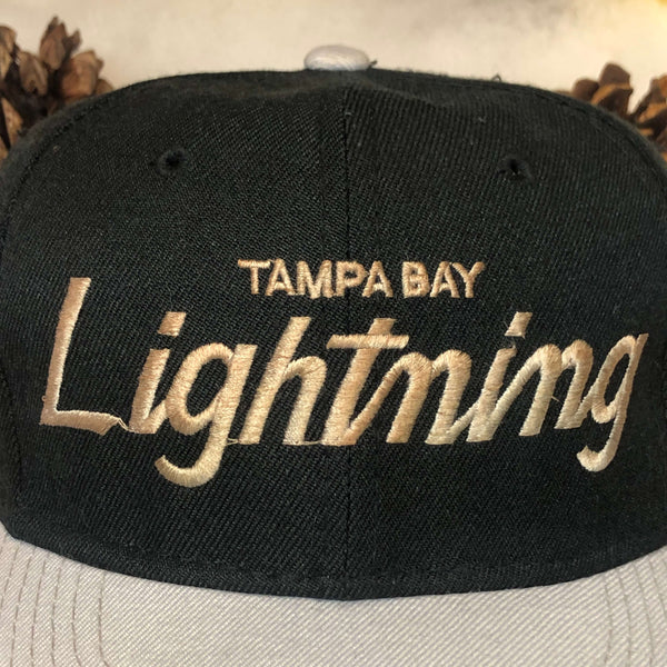 Vintage NHL Tampa Bay Lightning Sports Specialties Script Wool Snapback Hat