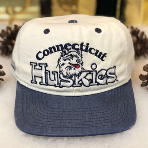 Vintage NCAA UConn Connecticut Huskies #1 Apparel Twill Snapback Hat