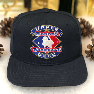 Vintage MLB Upper Deck Baseball Heroes New Era Wool Snapback Hat