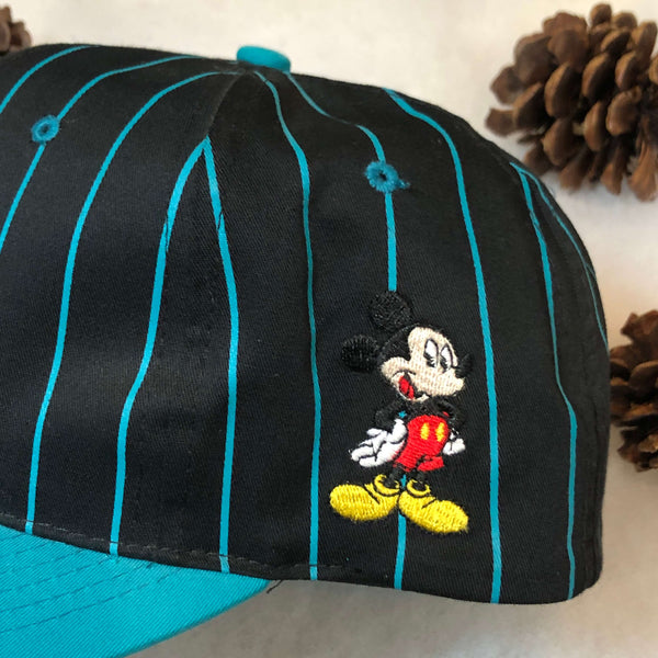 Vintage Disney Mickey Mouse Pinstripe Twill Snapback Hat