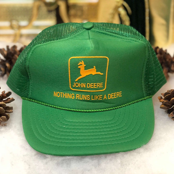 Vintage Deadstock NWOT John Deere "Nothing Runs Like A Deere" Trucker Hat