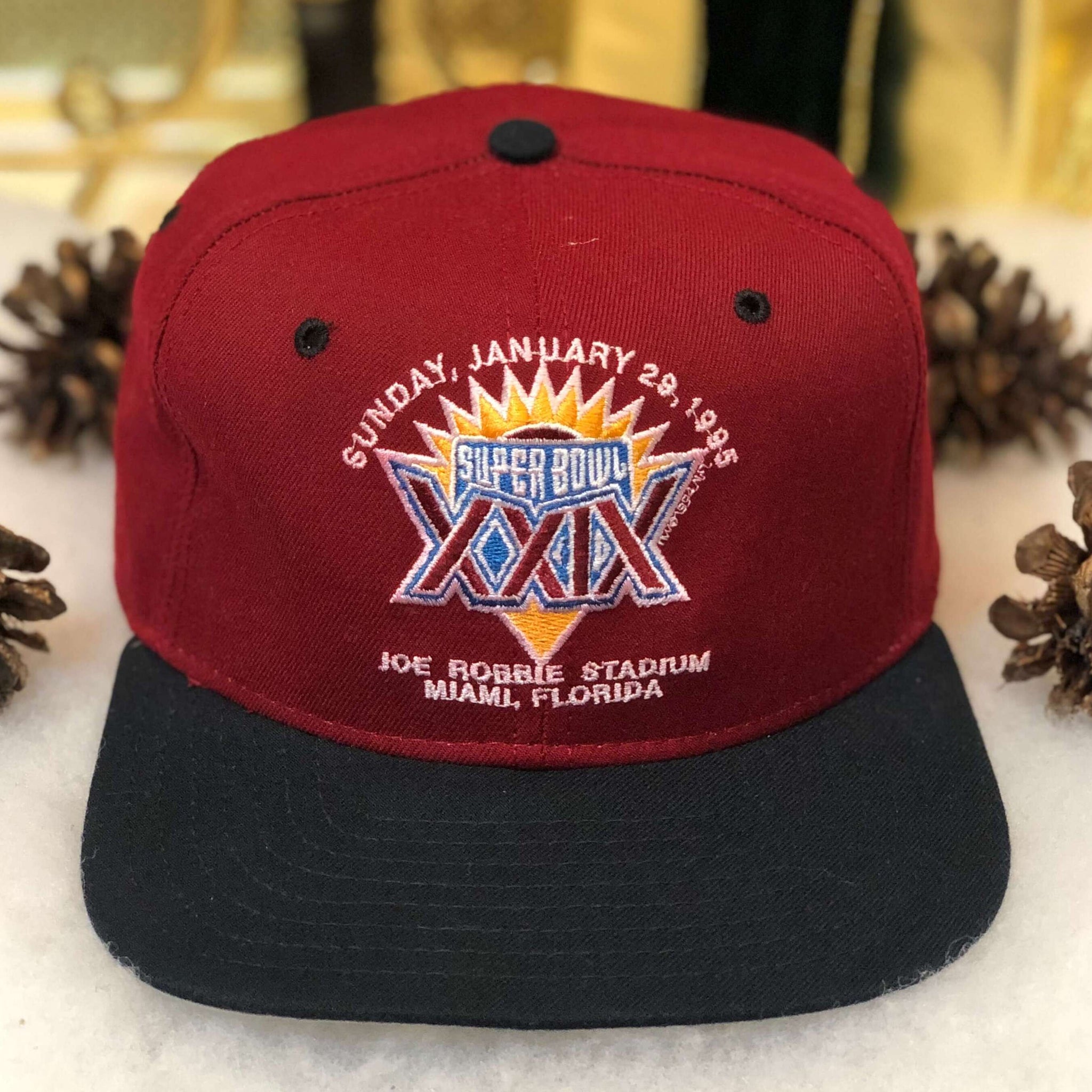 Vintage NFL Super Bowl XXIX San Francisco 49ers San Diego Chargers New Era Wool Snapback Hat