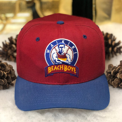 Vintage Waikiki Beach Boys Hawaii Winter Baseball New Era Wool Snapback Hat