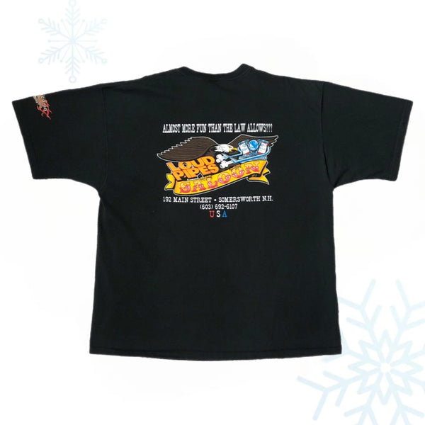 Vintage Loud Pipes Saloon Biker Bar Somersworth New Hampshire T-Shirt (XXL)