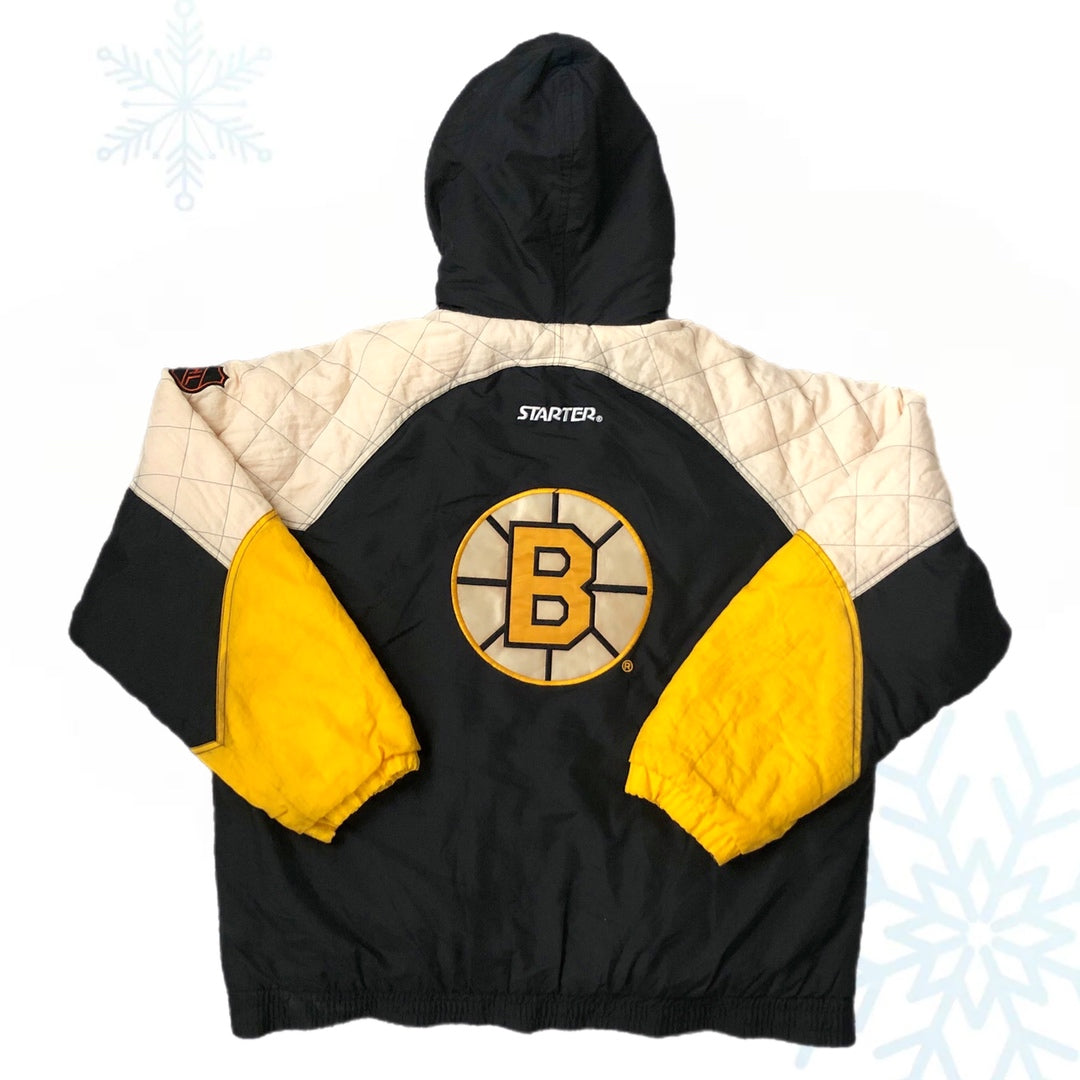 Vintage NHL Boston Bruins Starter Puffer Jacket (XL)