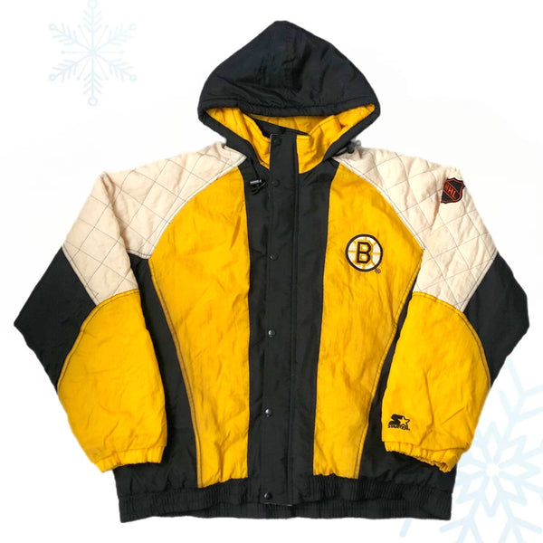 Vintage NHL Boston Bruins Starter Puffer Jacket (XL)