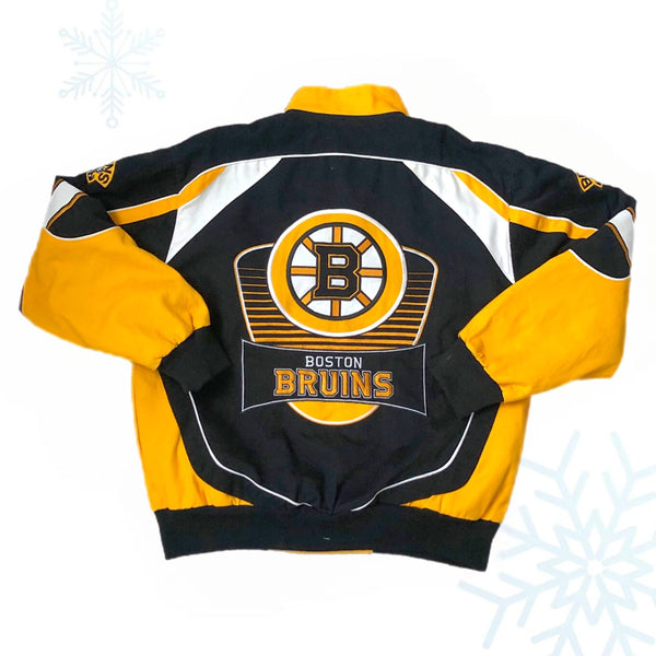 NHL Boston Bruins G-III Carl Banks Racing Jacket (L)