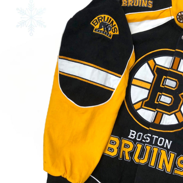 NHL Boston Bruins G-III Carl Banks Racing Jacket (L)