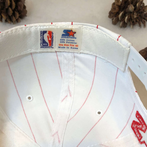 Vintage NBA Philadelphia 76ers Starter Pinstripe Twill Snapback Hat