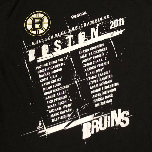 NHL Boston Bruins 2011 Stanley Cup Champions Reebok T-Shirt (XL)