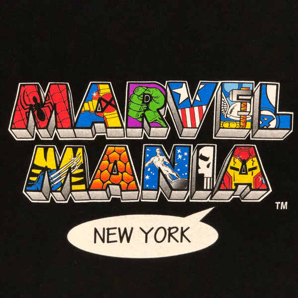 Vintage Marvel Mania New York City Restaurant Comics T-Shirt (L)