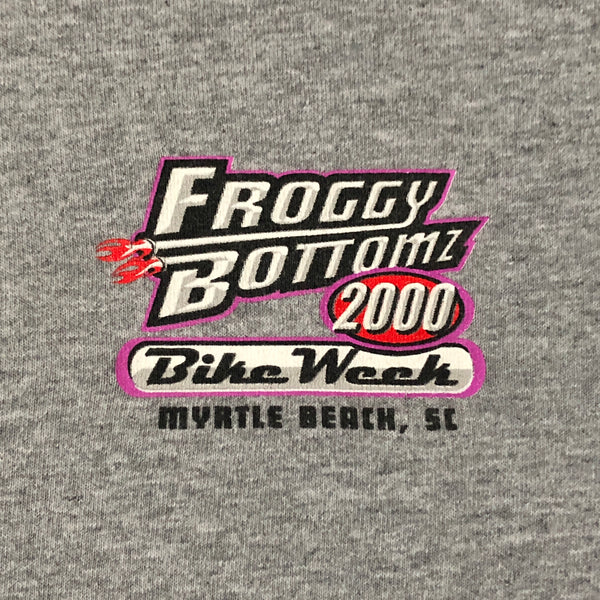 Vintage 2000 Froggy Bottomz Bike Week Myrtle Beach South Carolina T-Shirt (M)