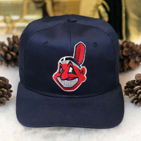 Vintage MLB Cleveland Indians The G Cap Twill Snapback Hat