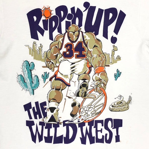 Vintage NBA Phoenix Suns Charles Barkley "Rippin' Up! The Wild West" Bootleg T-Shirt (M)