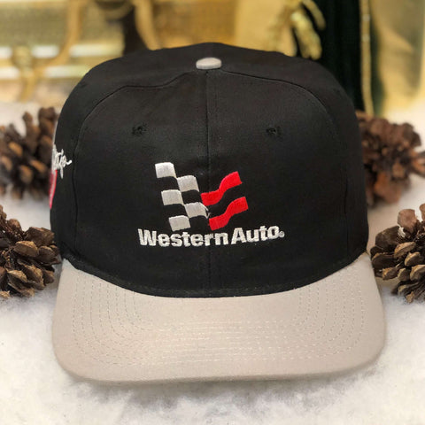 Vintage NASCAR Western Auto Darrell Waltrip Twill Snapback Hat