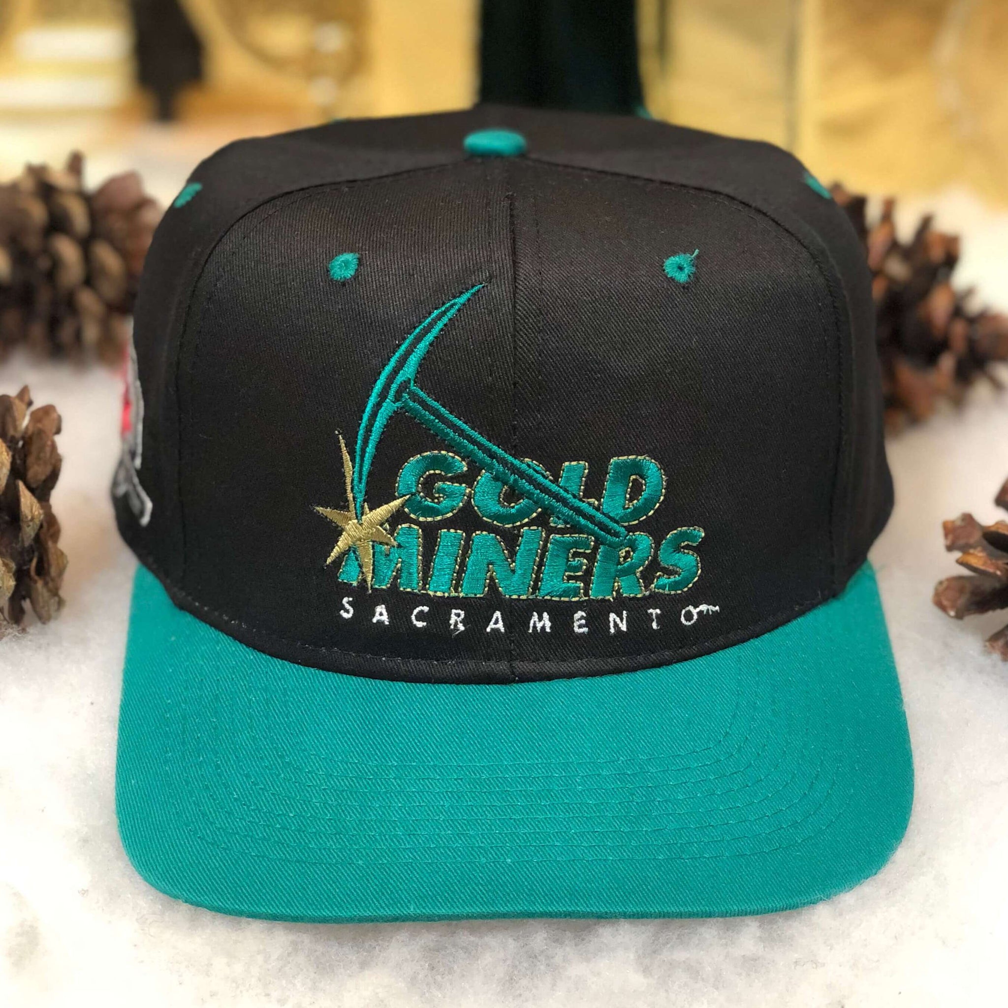 Vintage CFL Sacramento Gold Miners Twill Snapback Hat