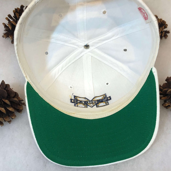 Vintage NCAA Michigan Wolverines University Square Snapback Hat
