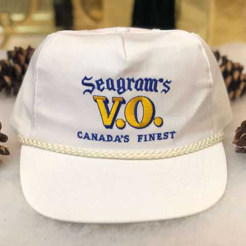 Vintage Seagram's V.O. Canada's Finest Whiskey Alcohol Twill Snapback Hat