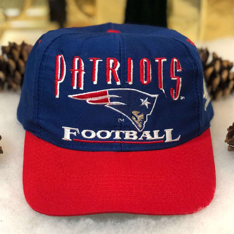 Vintage NFL New England Patriots Football Logo Athletic Twill Snapback Hat
