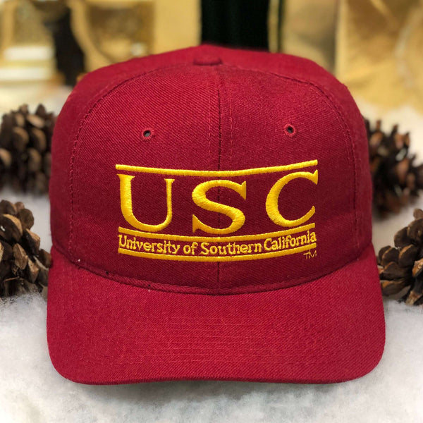 Vintage NCAA USC Trojans The Game Split Bar Wool Snapback Hat