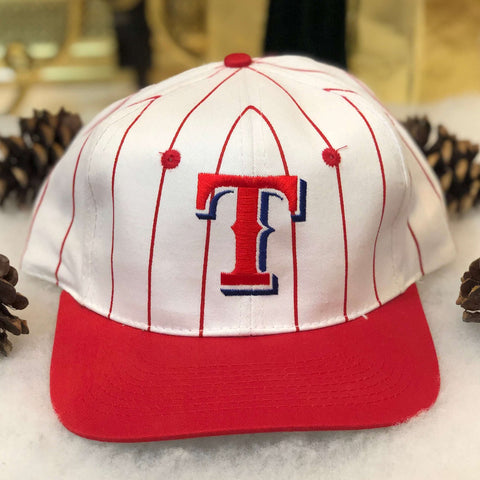 Vintage Deadstock NWOT MLB Texas Rangers Pinstripe Drew Pearson Twill Snapback Hat