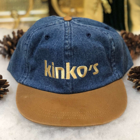 Vintage Deadstock NWOT Kinko's Denim Strapback Hat