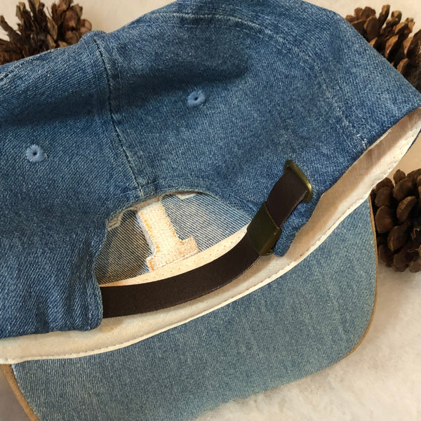 Vintage NCAA Tennessee Volunteers Denim Strapback Hat