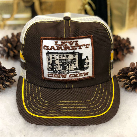 Vintage Levi Garrett Chew Crew 3-Stripe Trucker Hat