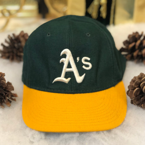 Vintage MLB Oakland Athletics New Era Wool Fitted Hat