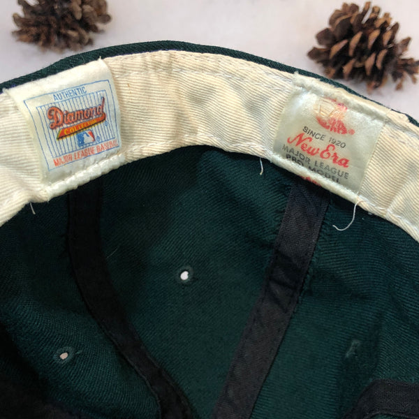 Vintage MLB Oakland Athletics New Era Wool Fitted Hat