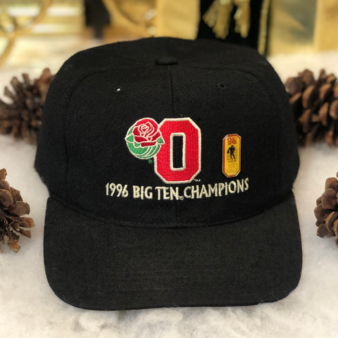 Vintage NCAA Ohio State Buckeyes 1996 Big 10 Champions Wool Snapback Hat