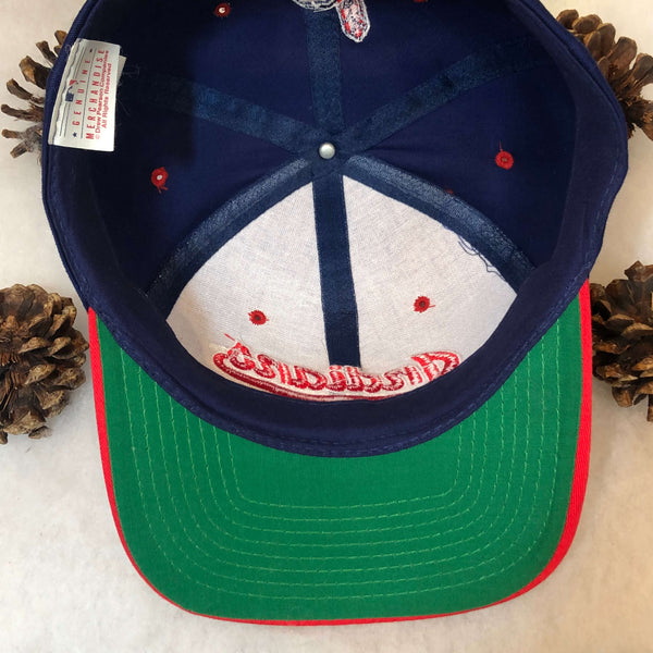 Vintage MLB Cleveland Indians Drew Pearson Twill Snapback Hat