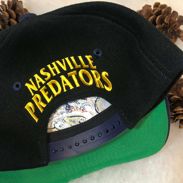 Vintage Deadstock NWT NHL Nashville Predators Twins Enterprise Wool Snapback Hat