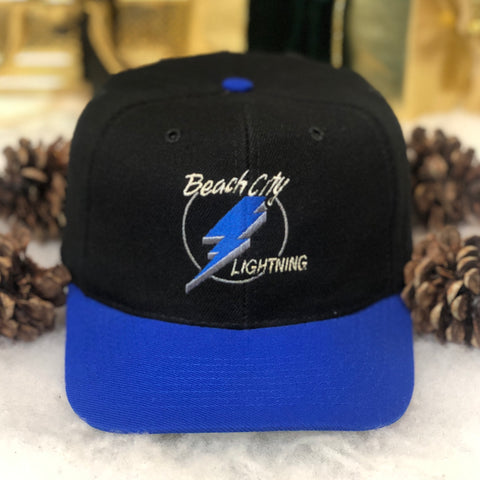 Vintage Beach City Lightning California Junior Ice Hockey Wool Snapback Hat