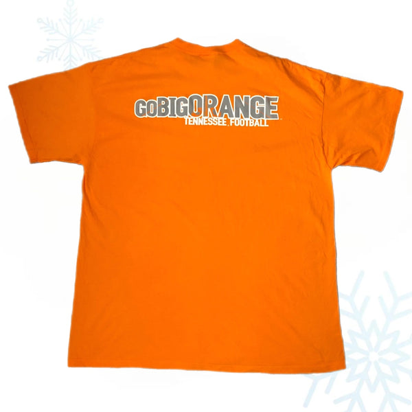 Vintage Deadstock NWOT NCAA Tennessee Volunteers Football "Go Big Orange" Nike T-Shirt (XXL)