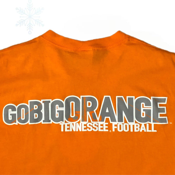 Vintage Deadstock NWOT NCAA Tennessee Volunteers Football "Go Big Orange" Nike T-Shirt (XXL)