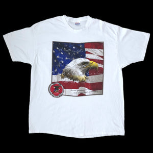 Vintage Second Amendment of the Constitution of the United States of America Bald Eagle T-Shirt (XL)