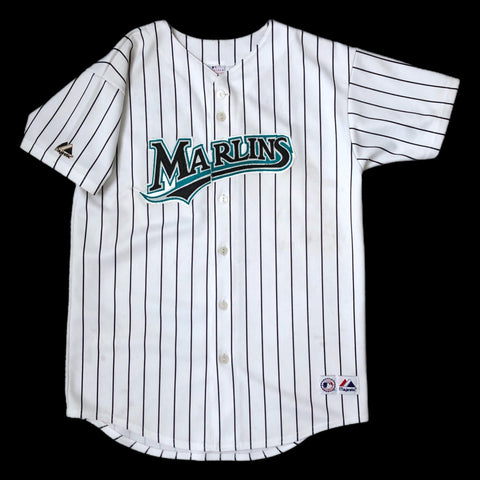 Vintage MLB Florida Marlins Ivan "Pudge" Rodriguez *YOUTH* Jersey