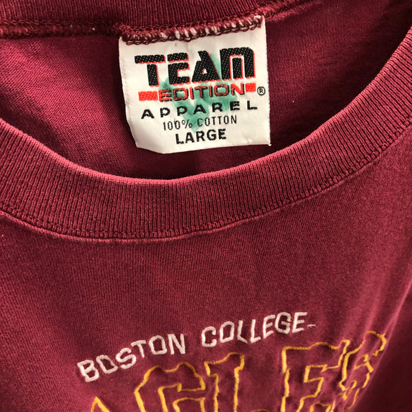 Vintage NCAA Boston College Eagles Embroidered T-Shirt (L)