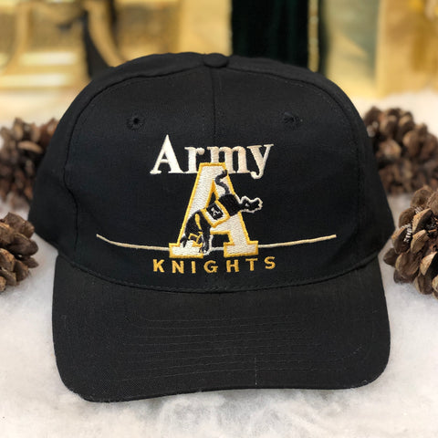 Vintage NCAA Army Black Knights Twins Enterprise Bar Line Twill Snapback Hat