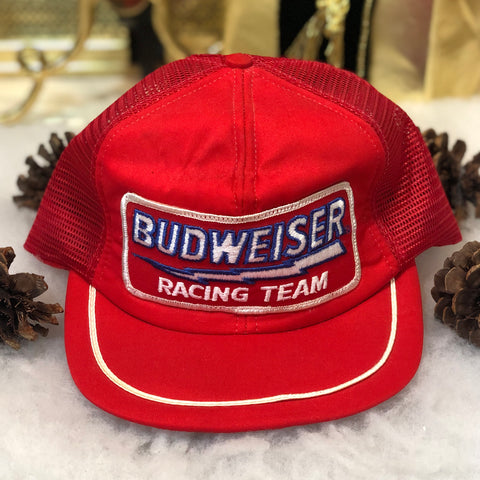Vintage Budweiser Racing Trucker Hat