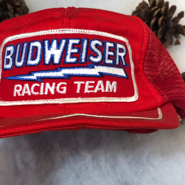 Vintage Budweiser Racing Trucker Hat