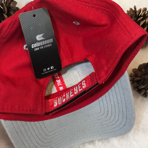 Deadstock NWT NCAA Ohio State Buckeyes Colosseum Strapback Hat