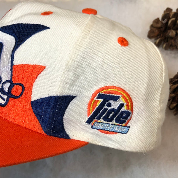 Vintage NASCAR Ricky Rudd Tide Racing Double Sharktooth Logo Athletic Wool Snapback Hat